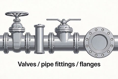 Ductile iron valves in pipeline distribution service