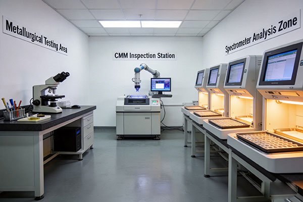 Quality Control Lab — Iron Casting Defect Detection and Inspection at Matson Foundry